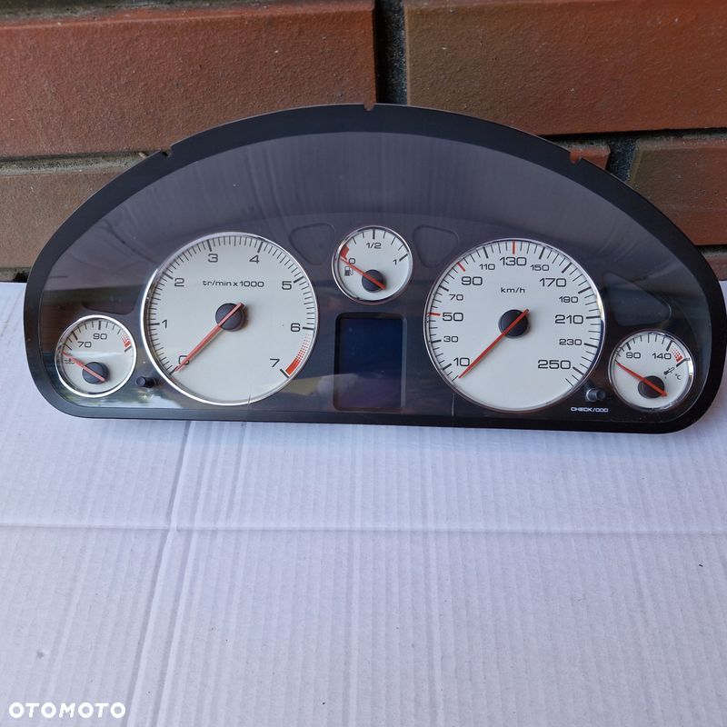 LICZNIK ZEGARY PEUGEOT 407 2.2B 9651855280 - 1