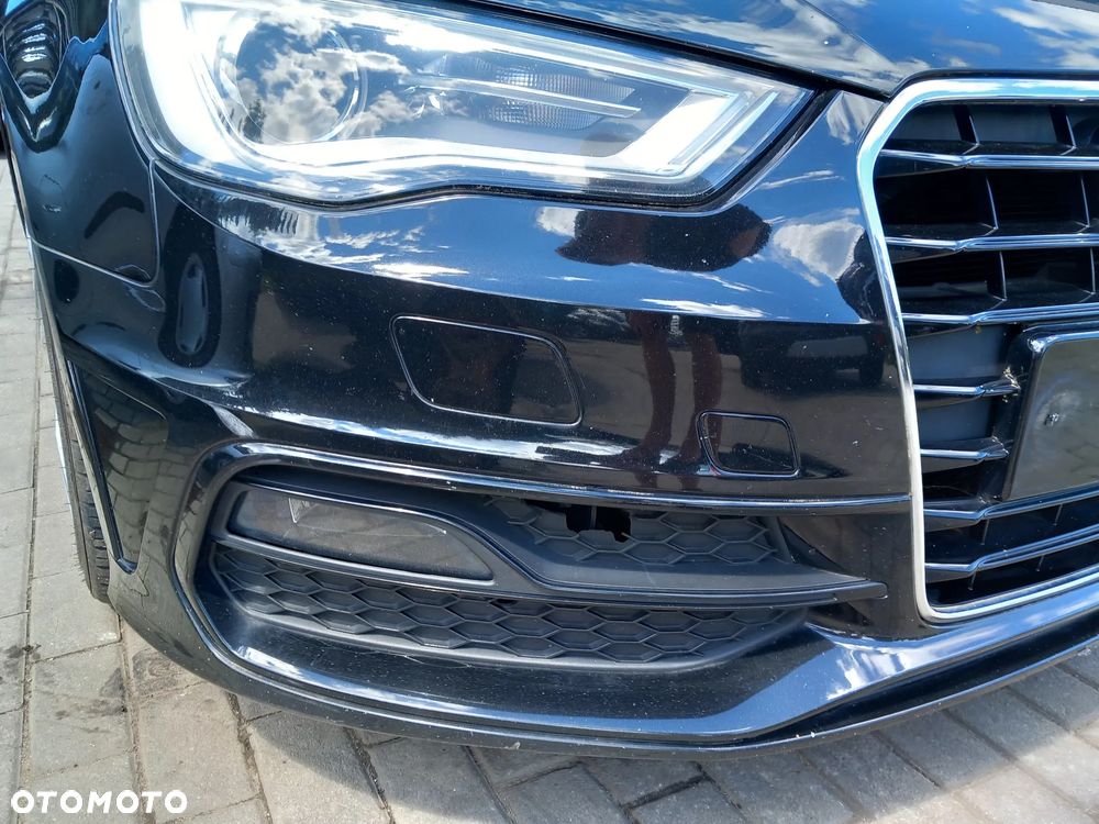 AUDI A3 8V ZDERZAK PRZEDNI PRZÓD S-LINE PARKTRONIC PDC SPRYSKI KOLOR: LY9T - 7