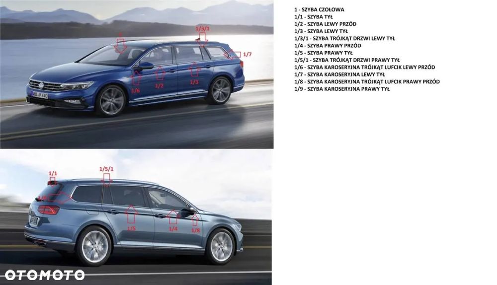 VOLKSWAGEN VW SZYBA SZYBY MIX - 2