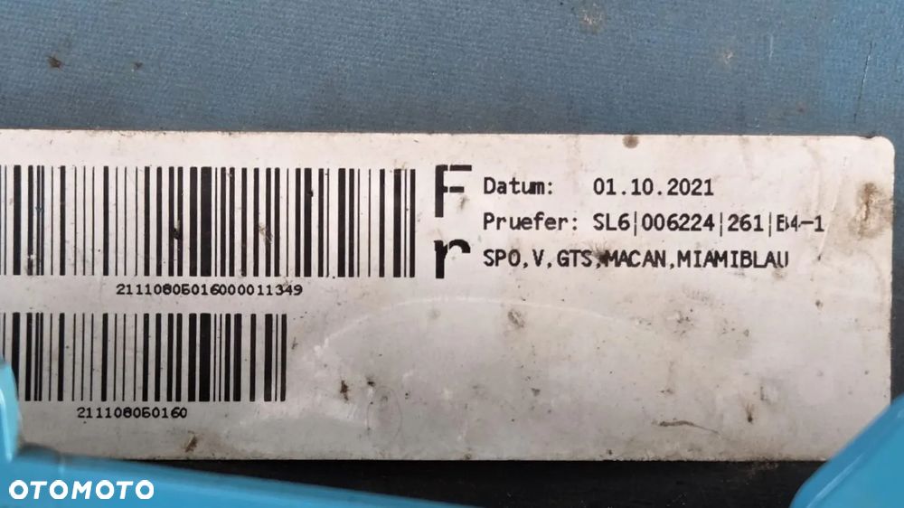 Dokładka zderzaka przód tył Porsche Macan 95B 95B807061B 95B807826 - 10