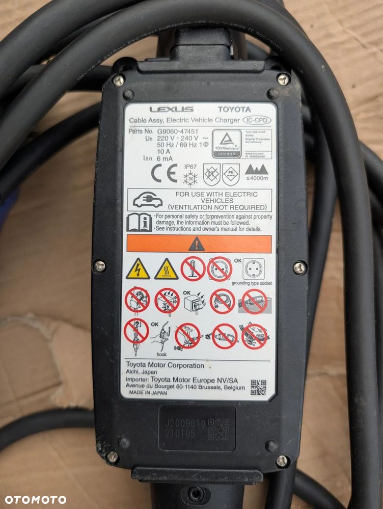 ŁADOWARKA KABEL DO ŁADOWANIA TOYOTA LEXUS G9060-47451 - 3