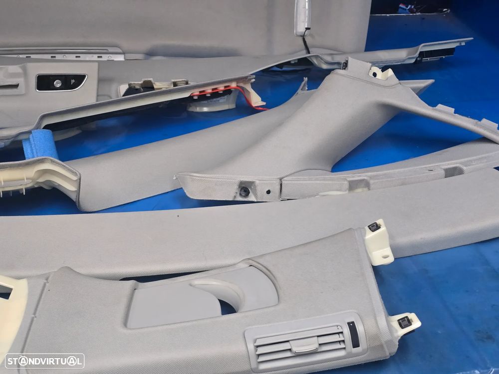 Forra tejadilho interior pilares palas sol kit completo para audi a8 d4 4h0 2011+ - 6