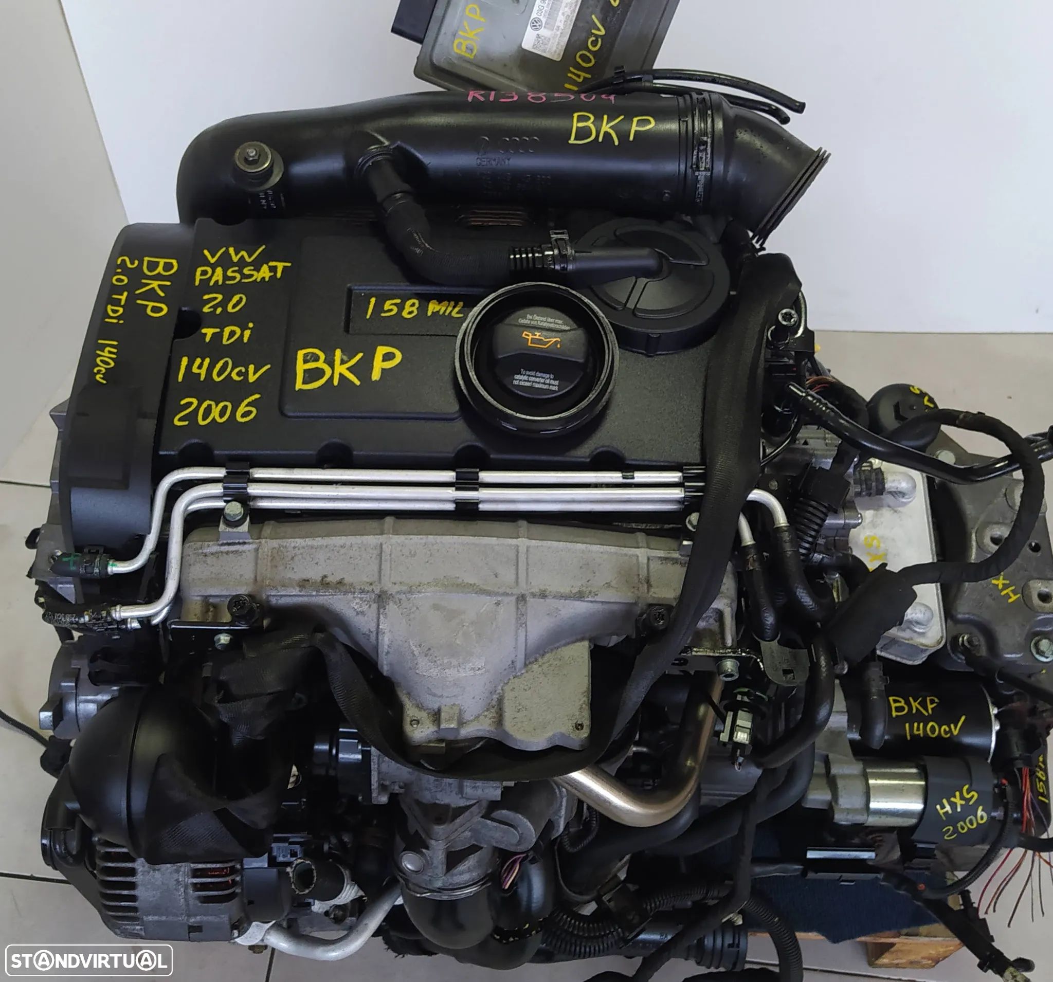 Motor vw passat 2.0TDI 140cv BKP caixa automatica DSG HXS - 1