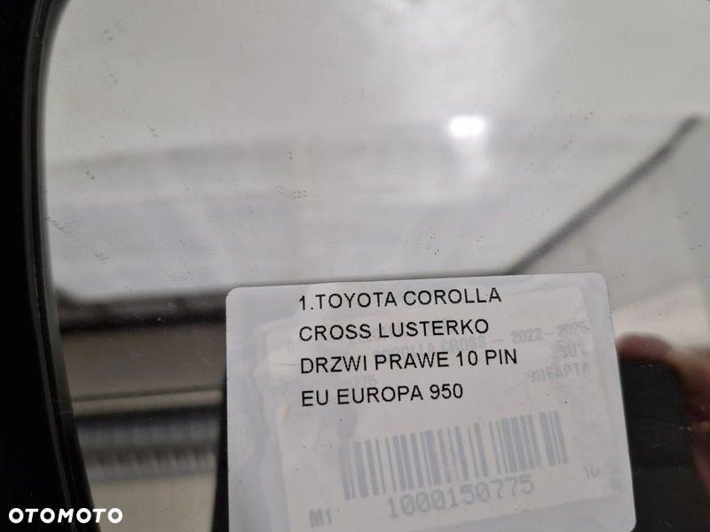 toyota corolla cross lusterko drzwi prawe 10 pin eu - 8