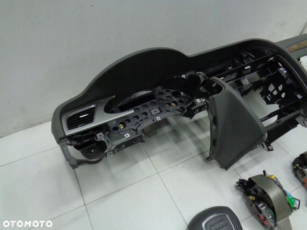 audi a4 b8 8k 08r-deska siwa poduszki airbag pasy komplet europa - 4