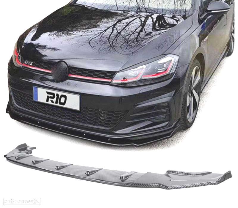 SPOILER LIP FRONTAL VOLKSWAGEN VW GOLF 7 GTI 13-20 CARBONO - 1