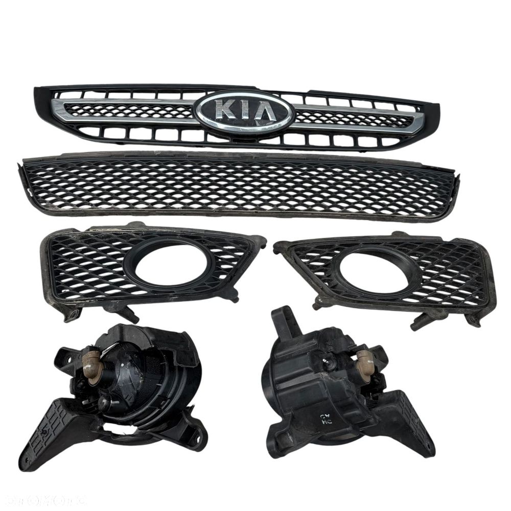 Atrapa Grill Kratki Halogeny Kia Sportage 2 Lift 2008-2010r komplet - 1