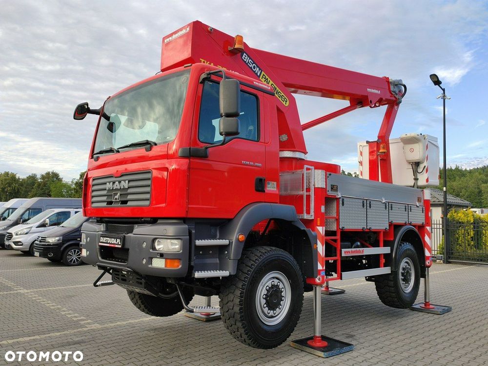 MAN TGM 18.280 4x4 Zwyżka Bison Palfinger TKA 28 Podnośnik Koszowy - 36