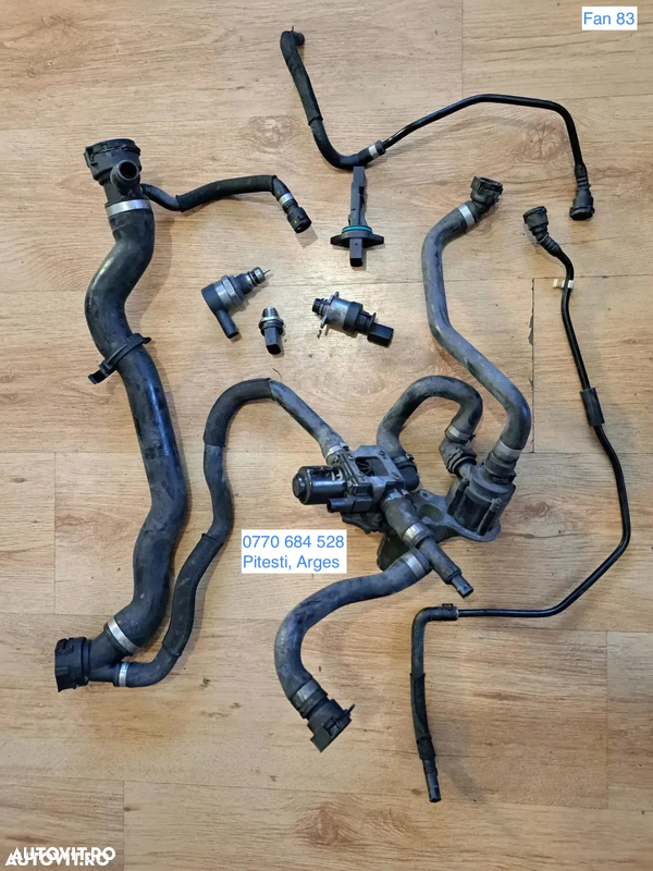 Furtun lichid racire f10+lci f11+lci f15 Pompa auxiliara apa Conducta radiator g11 g30