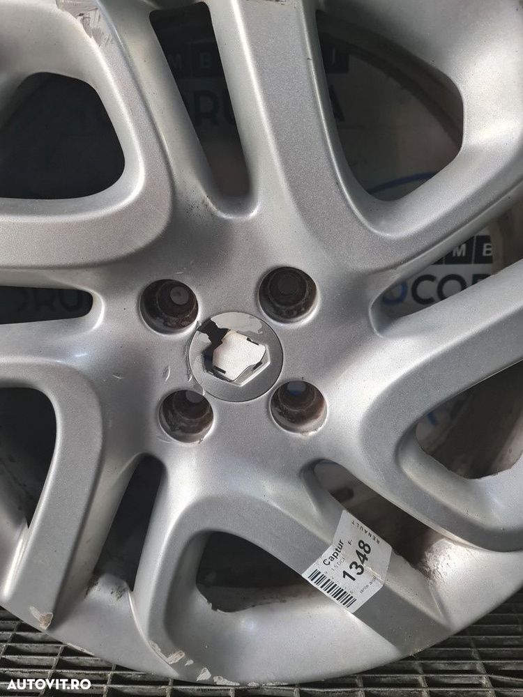 Jante aliaj Renault Captur 2013 - 2017 (1348) R17 R17 4*100 Nu se vede codul - 5