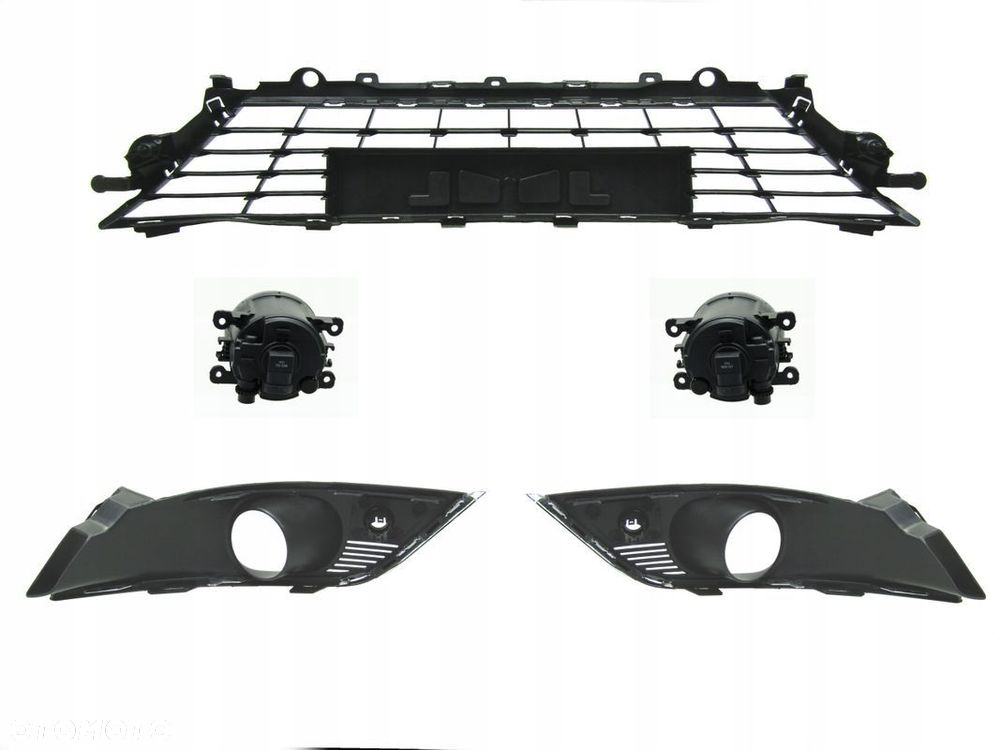 Renault Megane 16 - 20 Kratka / atrapy pod PDC + chromy + halogeny Zestaw - 2