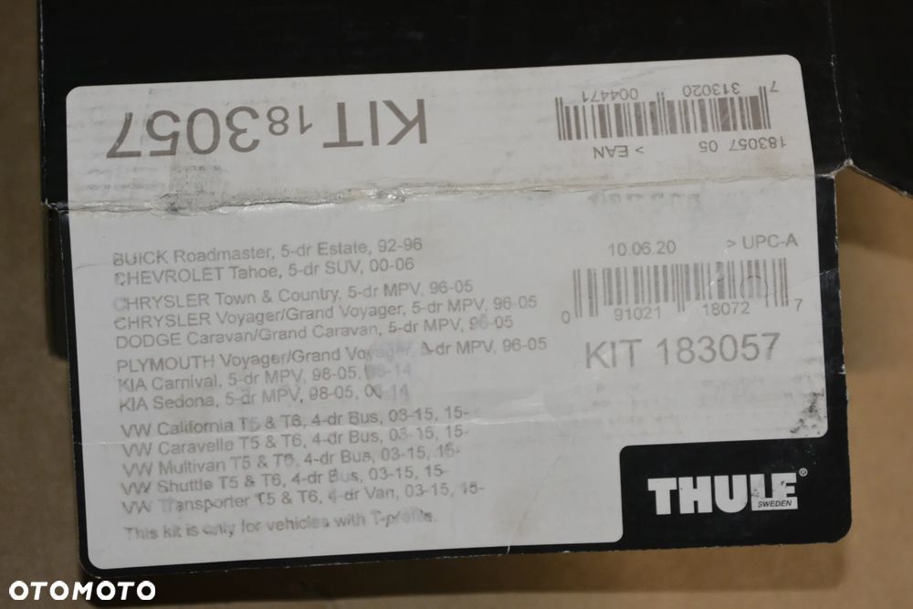 VW T5 /T6 Multivan /Caravelle /California / Transporter Thule Ocynk klucz - 4
