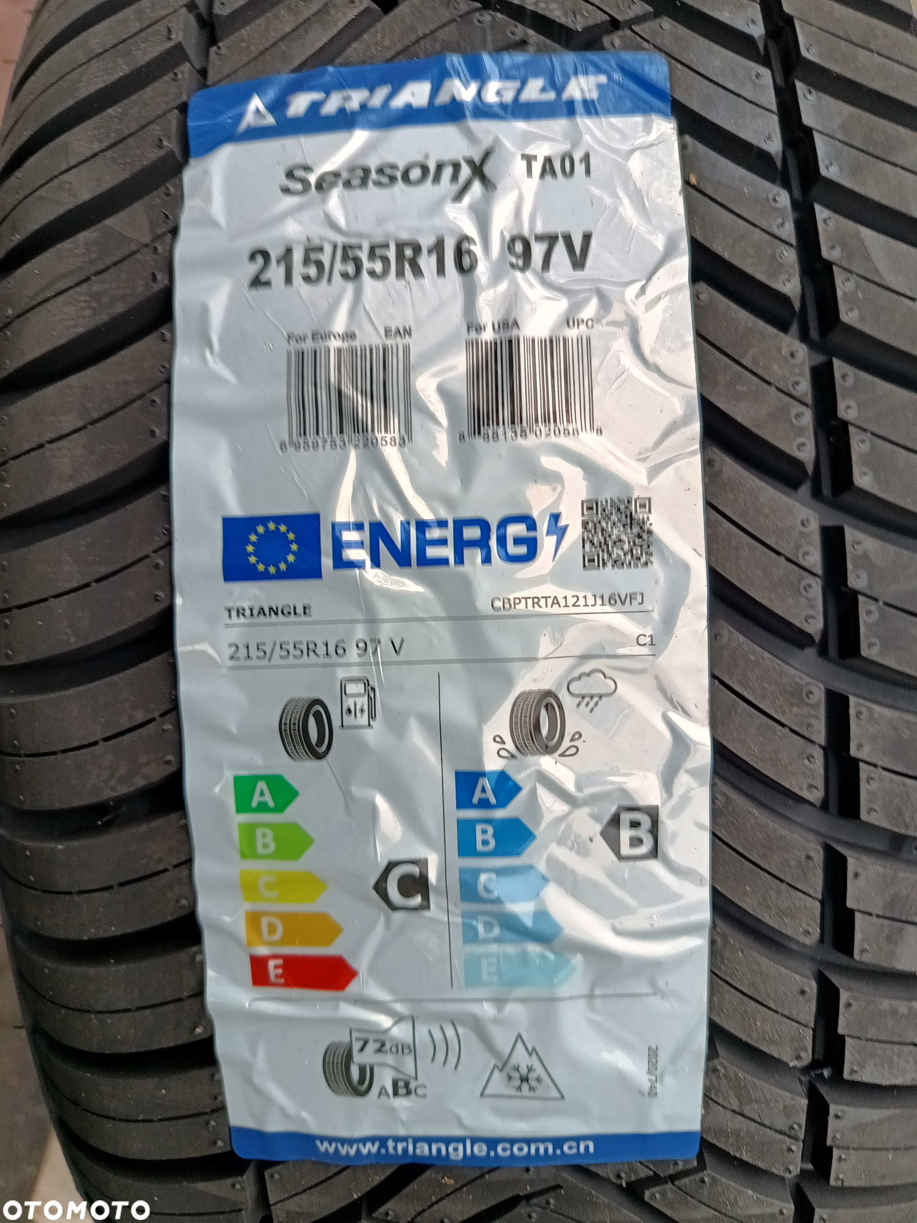 Okazja opony całoroczne 97V 215/55R16 TRIANGLE SeasonsX TA01 NOWE 2024 - 2