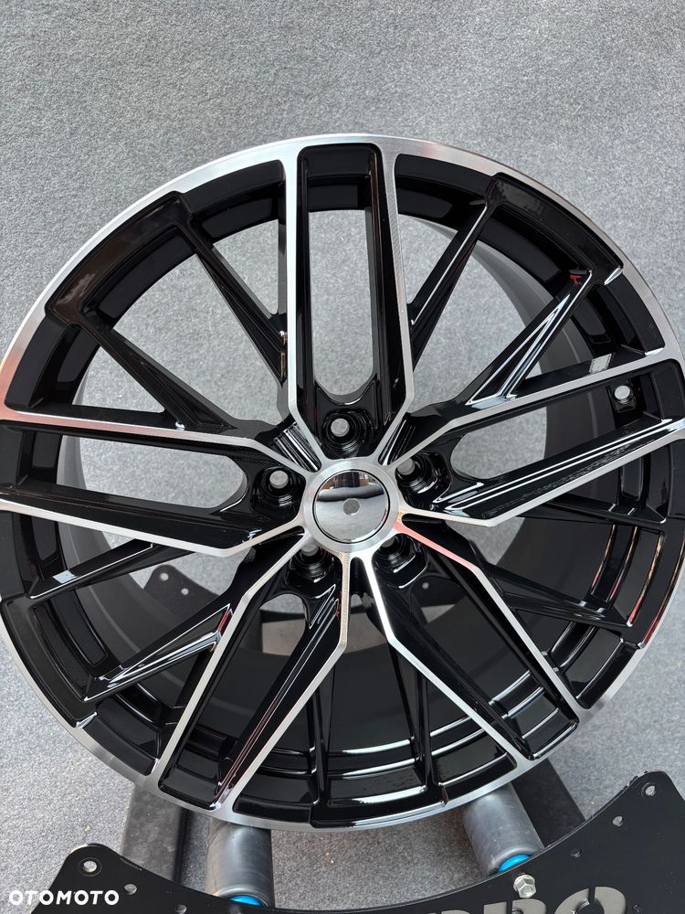 NOWE alufelgi M pakiet 5x112 19 felgi 8.5j et30 BMW seria 3 G20 G22 G30 G31 F44 G22 G23 G32 F39 G60 G01 X1 F48 G42 X2 U06 Active Tourer Z4 G29 xDrive jak Styling 930 czarne polerowane Japan Racing Carbonado - 4