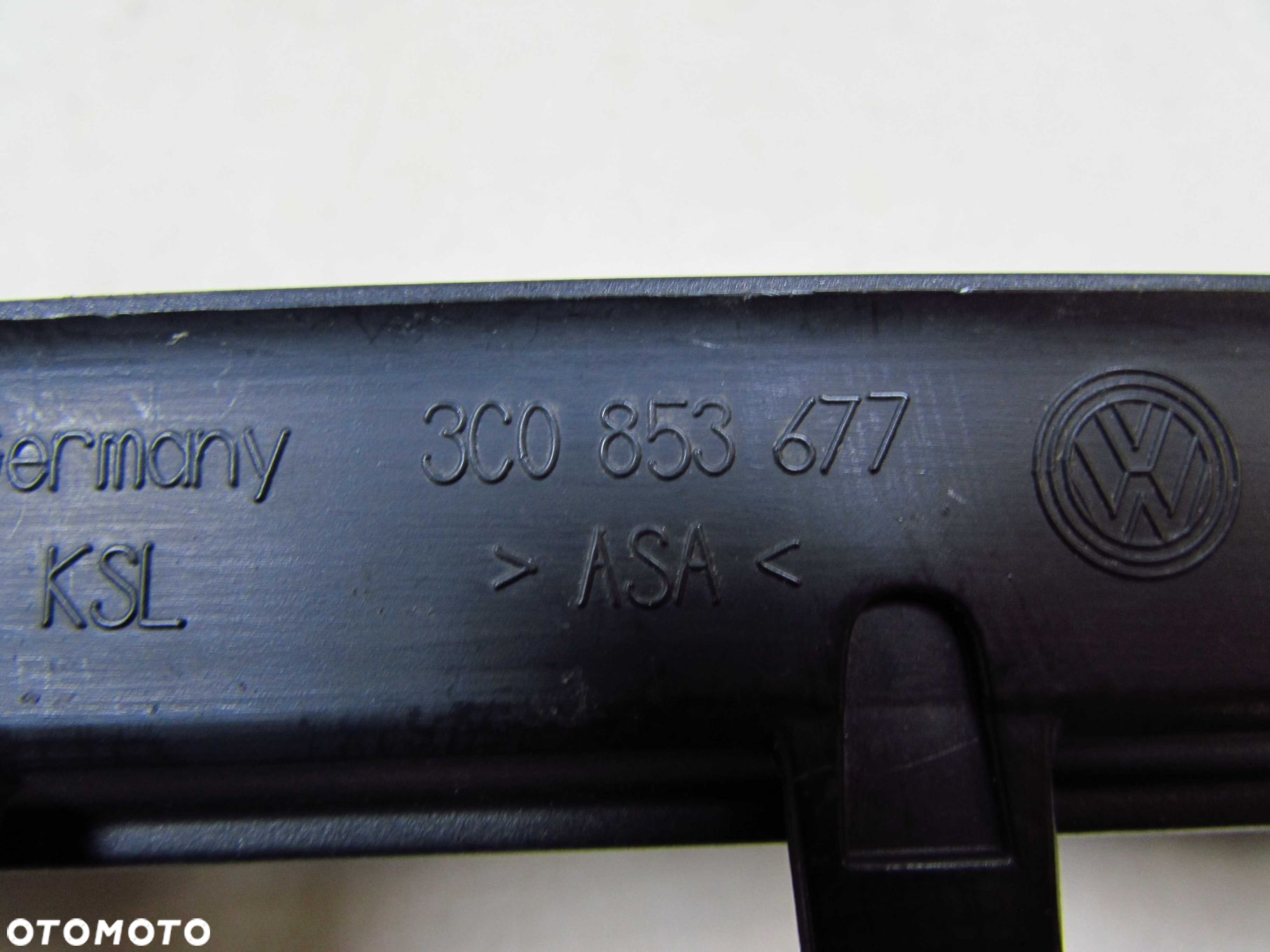 VW PASSAT B6 05-10 KRATAKA ATRAPA ZASLEPKA SRODKOWA ZDERZAKA 3C0853677 - 7