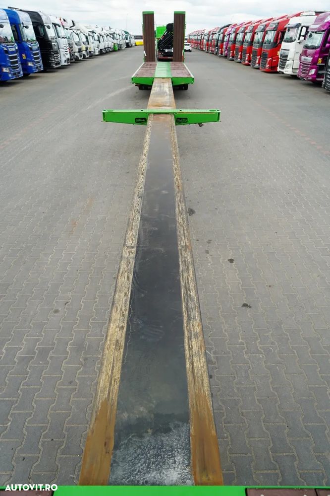 Goldhofer / REMORCĂ JOSĂ / EXTENSIBILĂ / REMORCĂ AUTO / 29 M / 5 AXE / AXE DE DIRECȚIE - 22