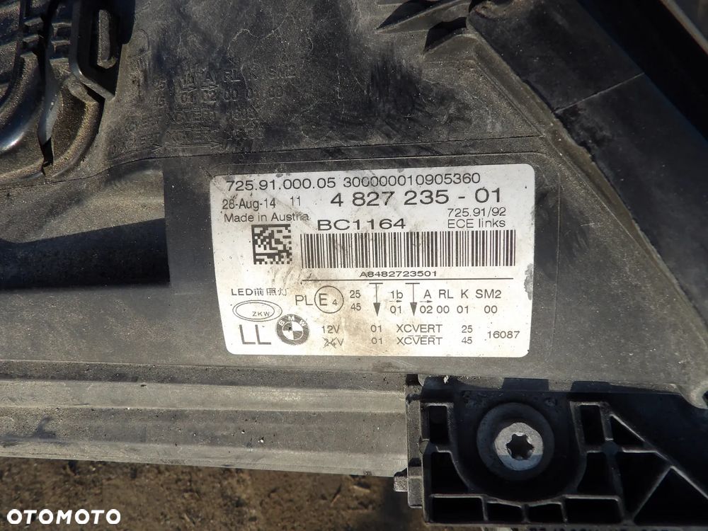 BMW - F01 - LCI - LED - EUROPA - KOMPLETNA LAMPY - DEMONTAŻ - GWARANCJA 1 MIESIĄC - SPRAWNE  - 4827235  4827236 - 3