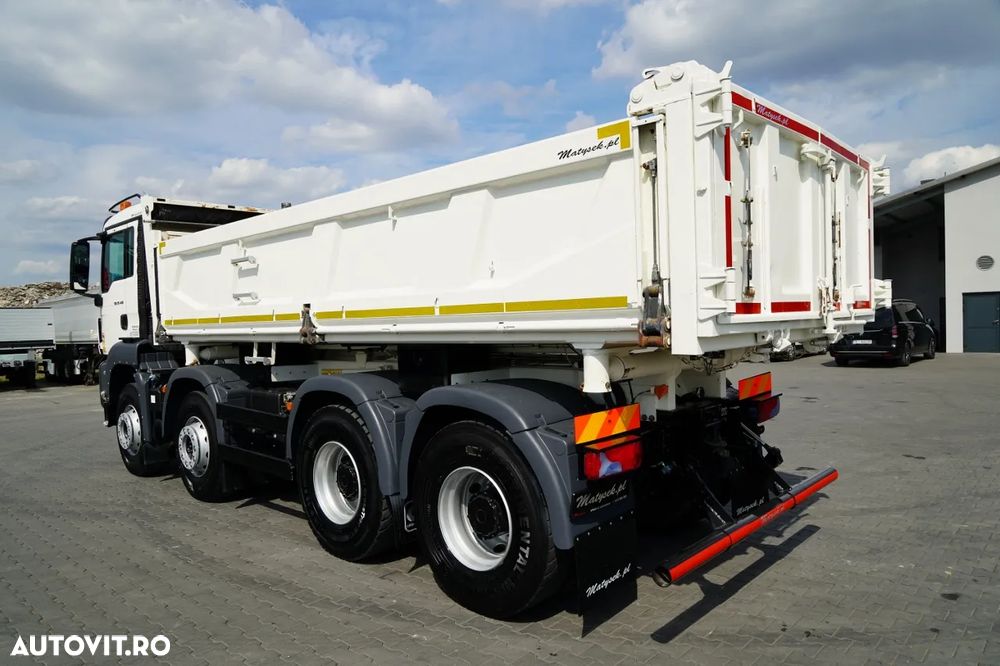 MAN TGS 35.400 / 8X4 / BASCUNĂ CU 2 LATE / HIDROBORTA / BORDMATIC / AUTOMAT / EURO 5 EEV - 13