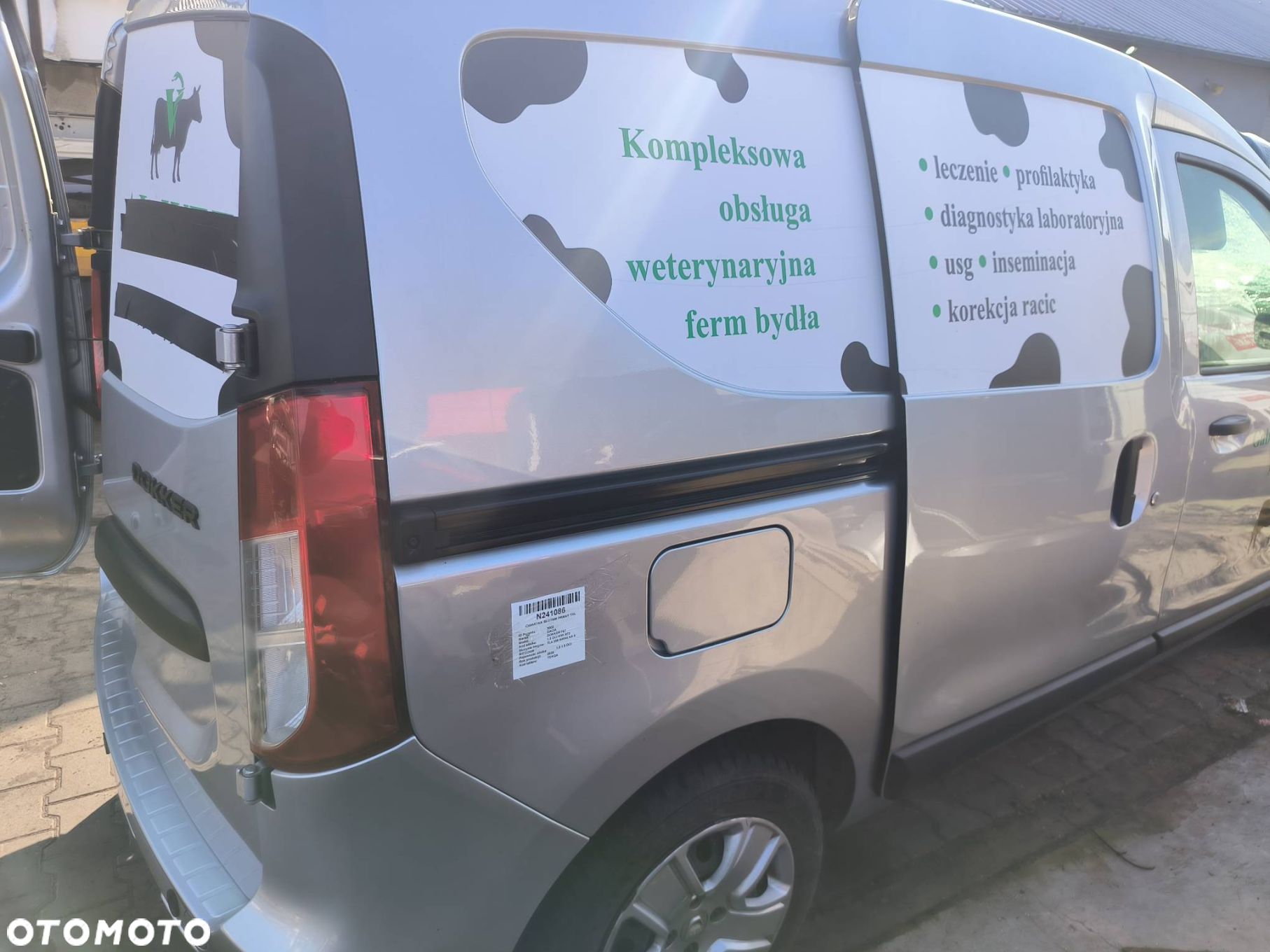 ĆWIARTKA BŁOTNIK PRAWY TYŁ DACIA DOKKER F67 TEKQA - 1