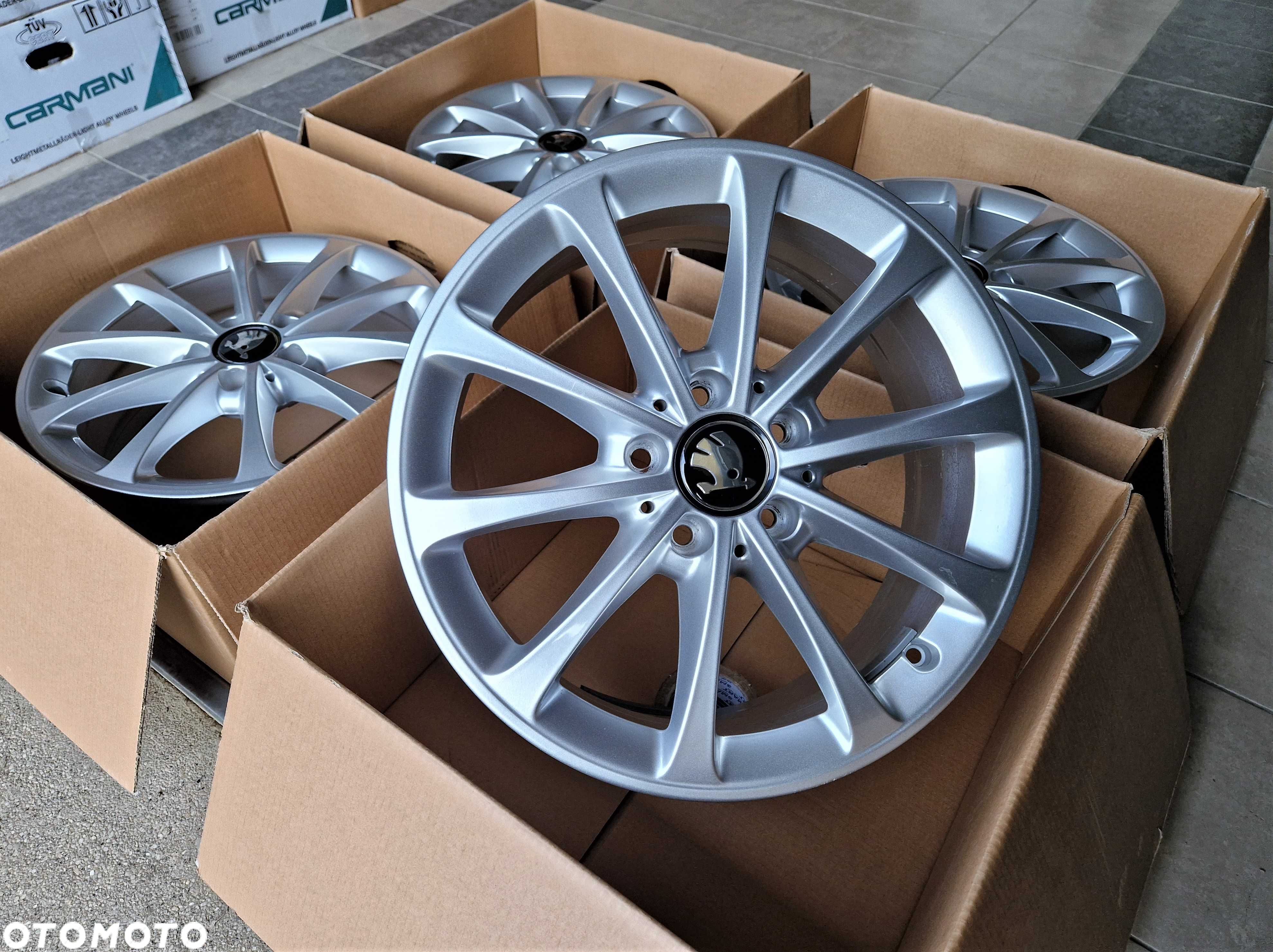 Alufelgi 17 5x112 Skoda Octavia Kodiaq Superb Yeti Karoq jak Nowe 616# - 3
