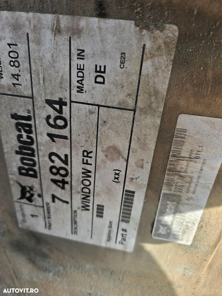 Parbriz Nou Motostivuitor-telehandler Bobcat - 2