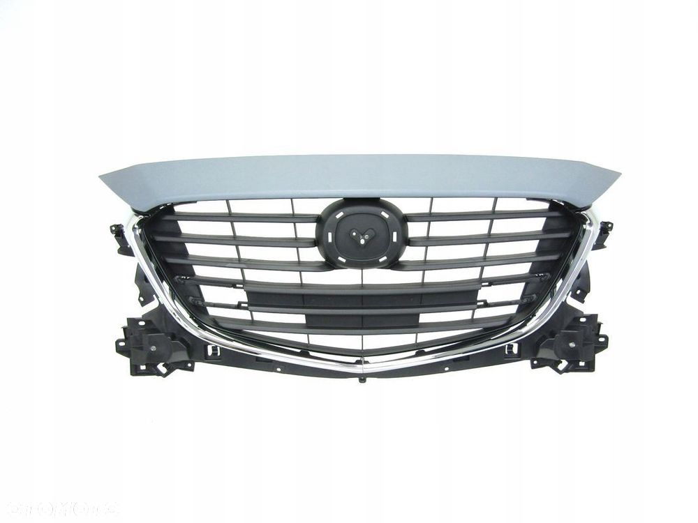 Mazda 3 16 - 19 Grill / Atrapa chłodnicy + chromy + nakładka - 4