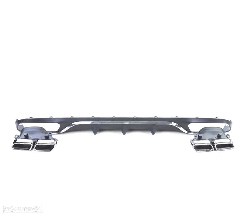 DIFUSOR MERCEDES CLASE E W213 SEDAN 16-20 LOOK AMG E63 + PONTEIRAS ESCAPE - 2