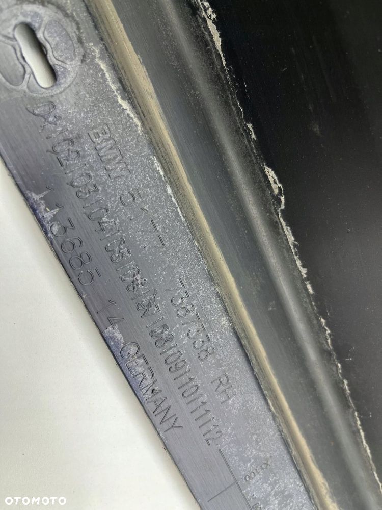 BMW 5 G30 NAKŁADKA LISTWA PROGOWA PRAWA A89 7387338 - 9
