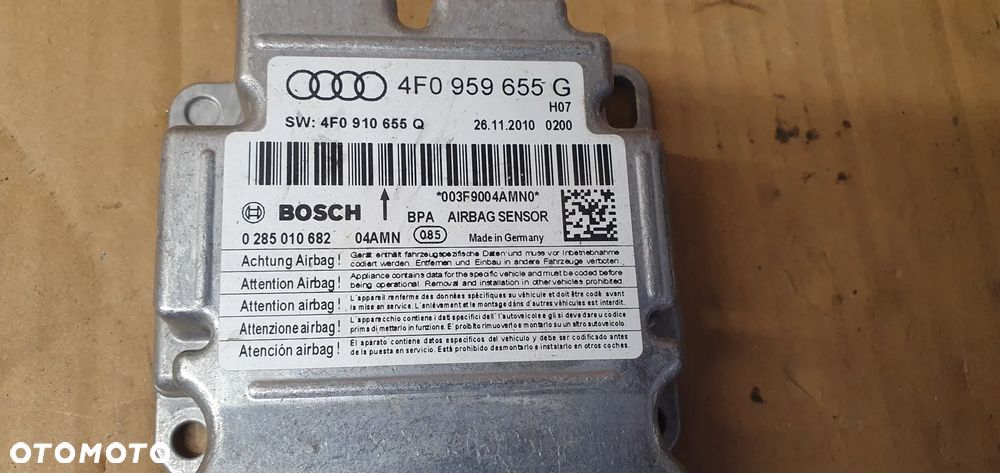 Moduł Sensor Airbag Poduszek Audi A6 C6 4F0959655G - 5