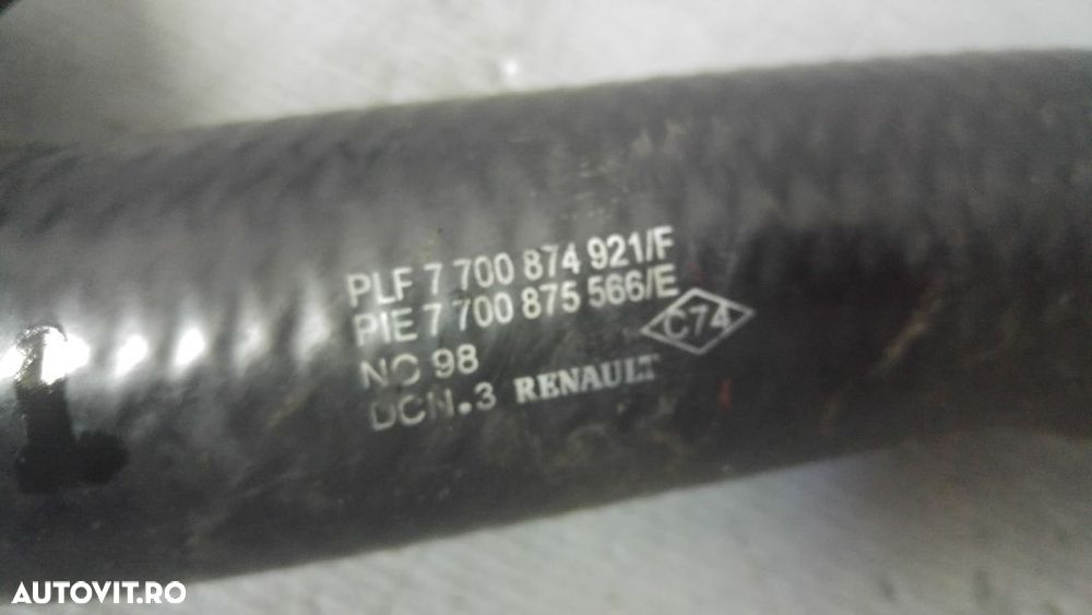 furtun intercooler 1.9 d renault scenic 1 1999-2003 7700874921f - 2