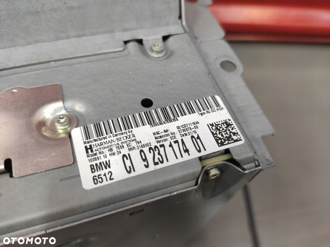 BMW 7 F01 F02 RADIO NAWIGACJA CD CZYTNIK HARMAN BECKER WTYCZKI ORYGINAŁ - 8