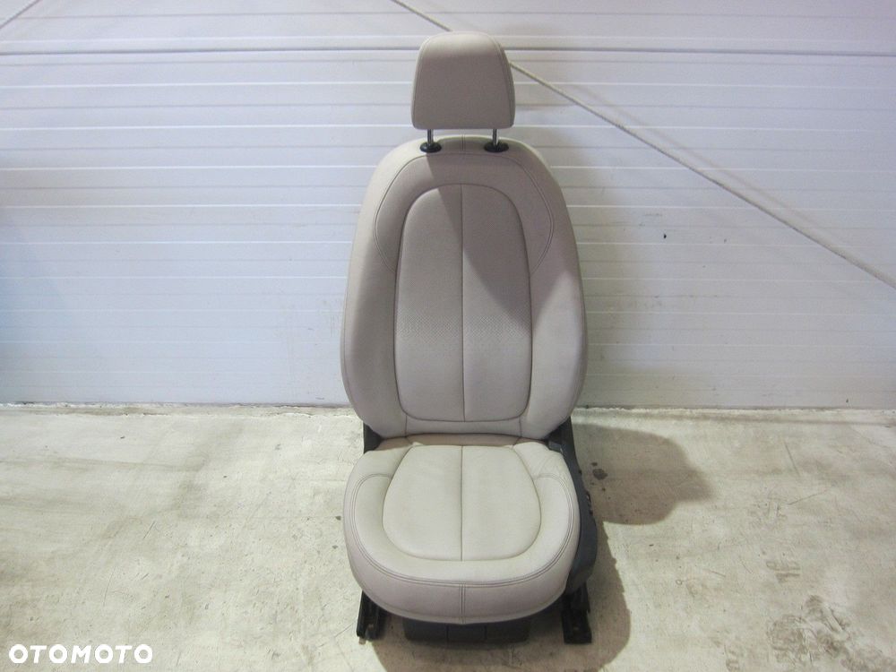 BMW X1 F48 FOTEL LEWY KIEROWCY SKÓRA DAKOTA OYSTER BEŻ ELEKTRYCZNY 7398423 - 2