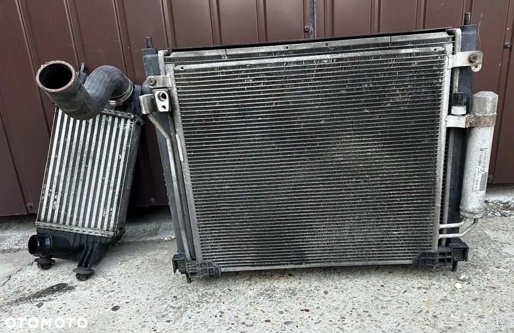 Komplet Chłodnic Wody Intercooler Klimy Wentylator Nissan Pulsar I 1,5 dCi - 12