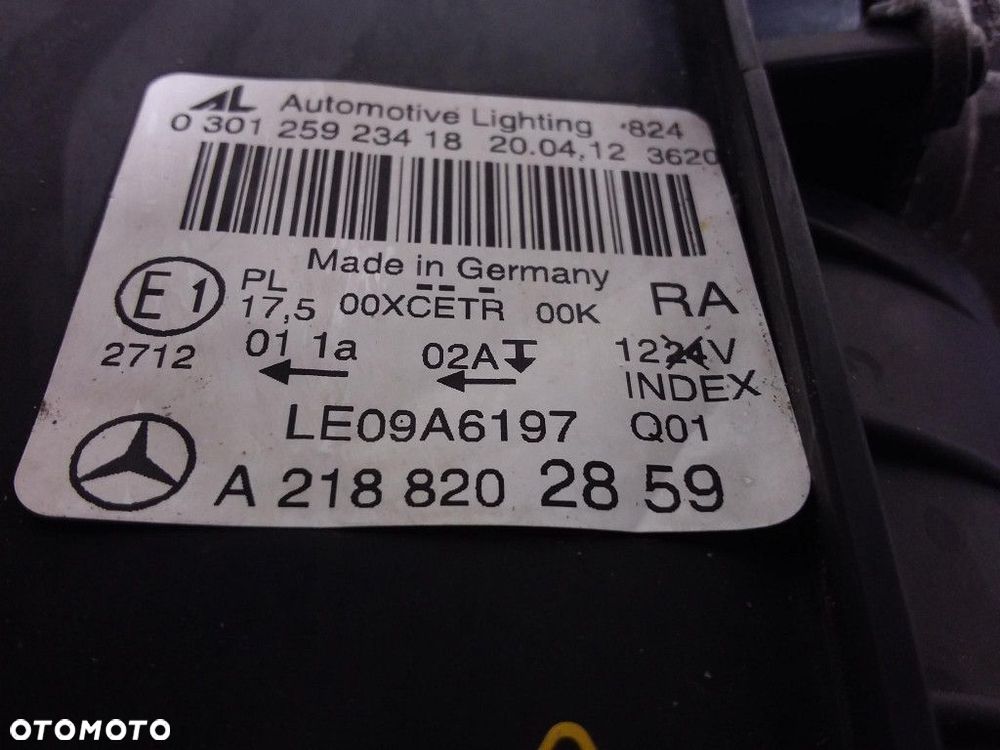 MERCEDES CLS W218 REFLEKTOR PRAWY FULL LED ILS UK ANGLIK A2188202859 - 7