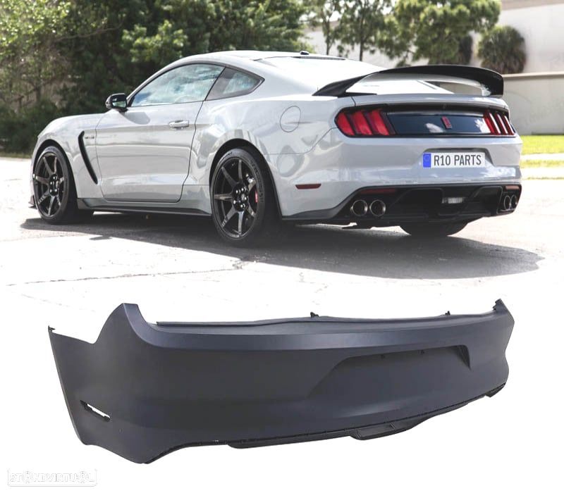 PÁRA-CHOQUES TRASEIRO FORD MUSTANG 15-17 DUPLO ESCAPE - 1