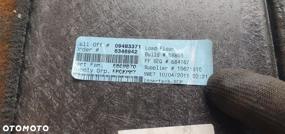 Podłoga wykładzina bagażnika BMW X5 E70 - 8
