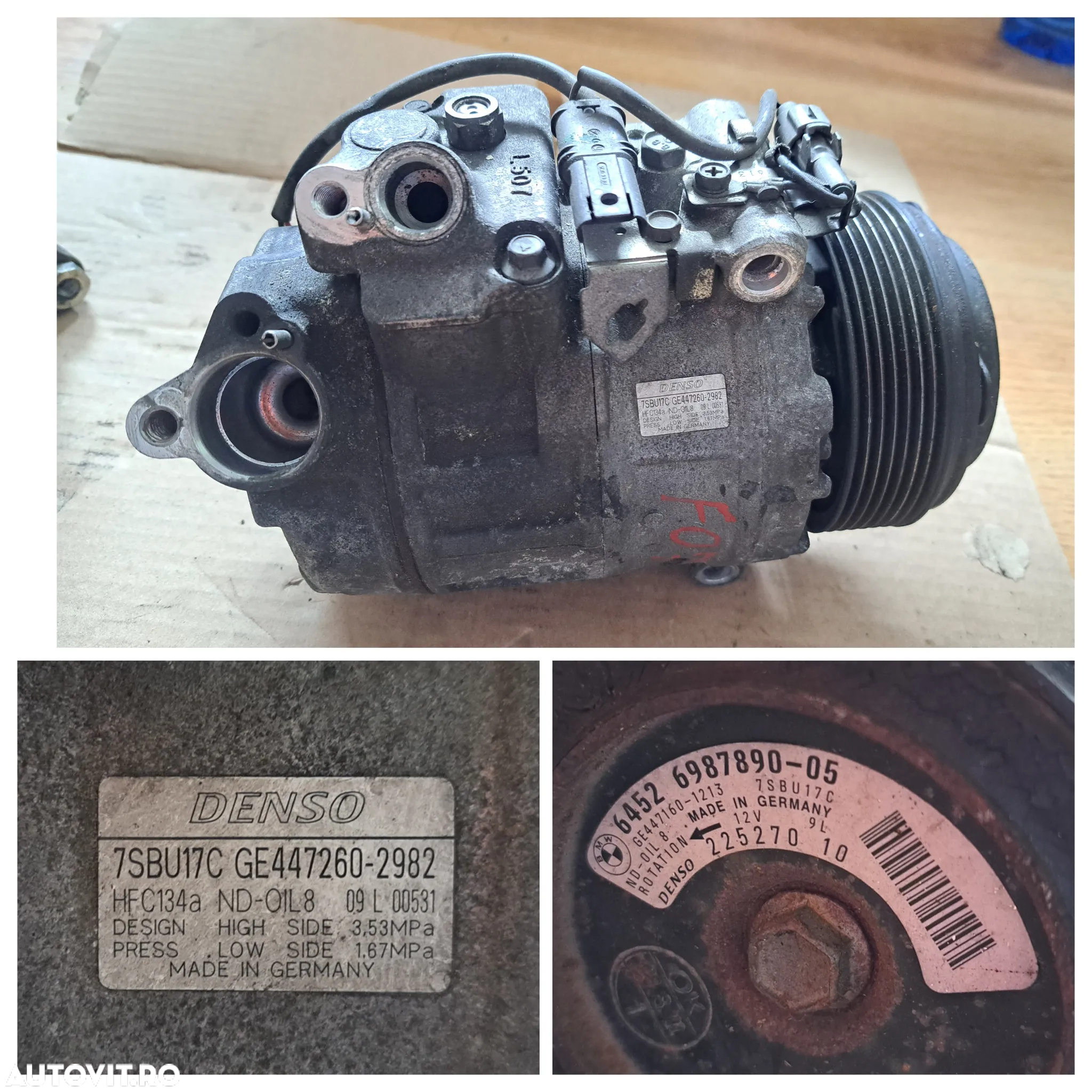 compresor bmw denso 225270 10 clima aer conditionat ac climatizare climatronic - 4