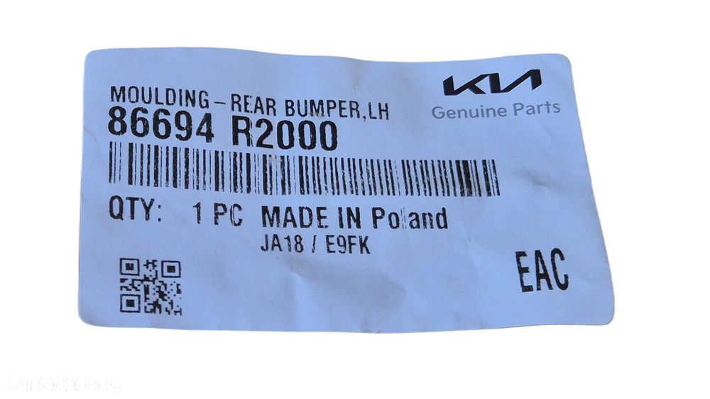 Listwa zderzaka tylnego LEWA TYŁ Kia Sportage V 5 2021- OE 86694-R2000 - 8