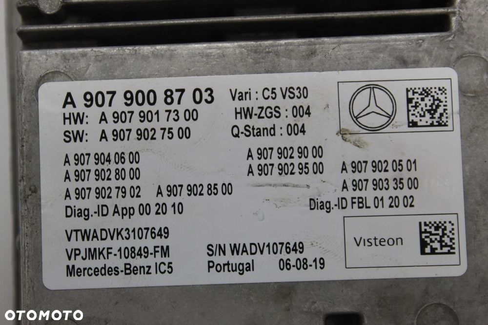 MERCEDES SPRINTER W910 W907 MODUŁ WZMACNIACZ RADIA A9079008703 - 4