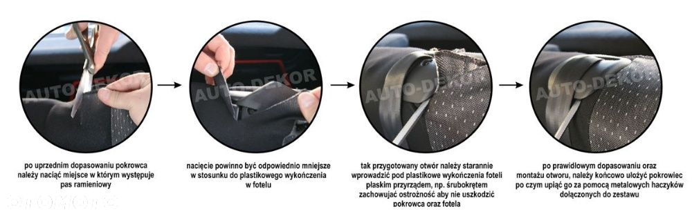 VW Sharan Seat Alhambra Ford Galaxy 5OS 95-2010 r Pokrowce samochodowe - 7