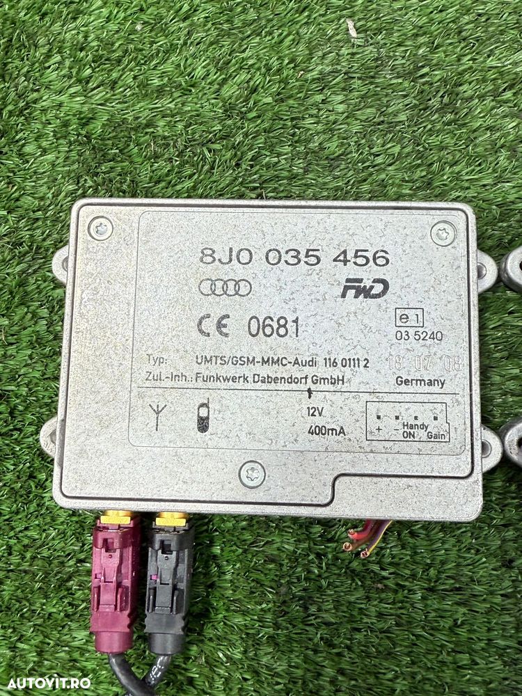 AMPLIFICATOR ANTENA (3 BUC.) AUDI A4 AVANT 2.0 DIESEL 2009 2009-2016 AUDI A6 C6 SEDAN 2.0 DIESEL 2009 2006-2010 COD OEM 8J0035456 - 8