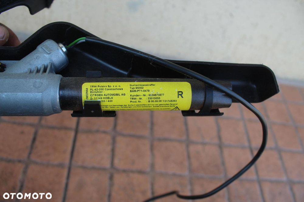ZAPINKA PASA PRAWY PRZÓD CITROEN C3 I 9639873877 - 4
