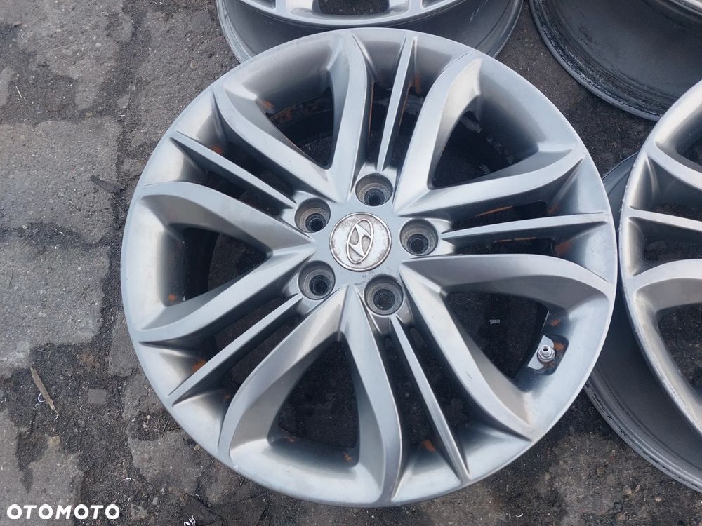 HYUNDAI IX35 FELGI ALUMINIOWE R17 6.5J ET51 5X114.3 OE 52910-2Y600 PROSTE! - 2