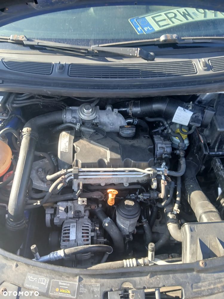skoda fabia II silnik 1.4 tdi bnm skrzynia jqm sanki belka przód tył wahacz zacisk zwrotnica - 2
