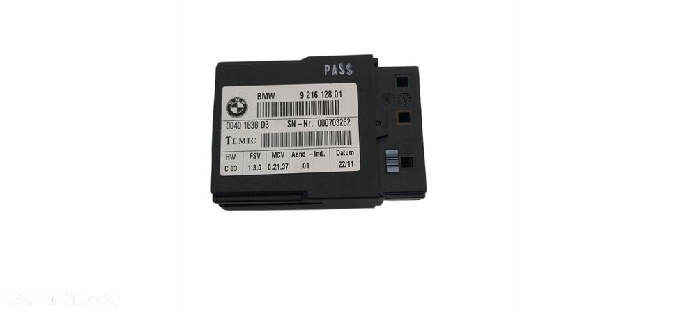 Bmw E92 F32 E61 Moduł Lcpa Sterownik Komputer Fotela 9216128 - 1
