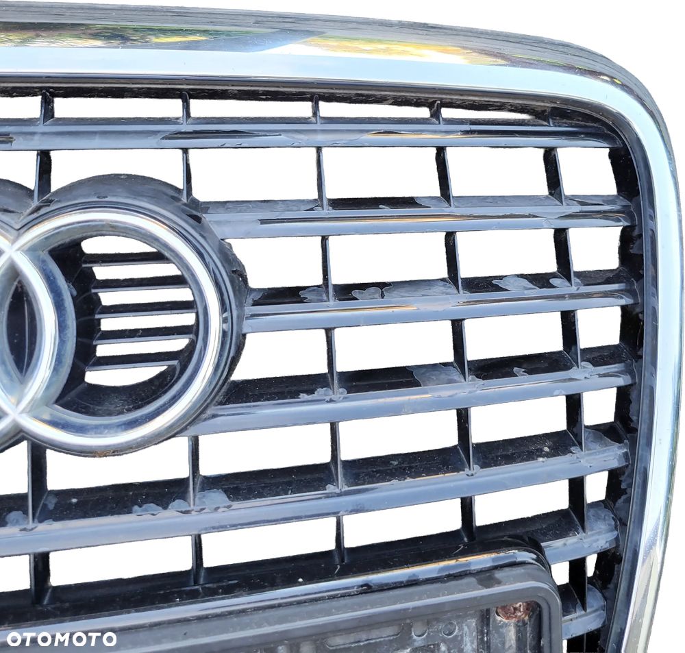 AUDI A6 C6 LIFT GRILL GRIL ATRAPA ZDERZAKA 4F0853651AN RADAR ACC BLACK - 8