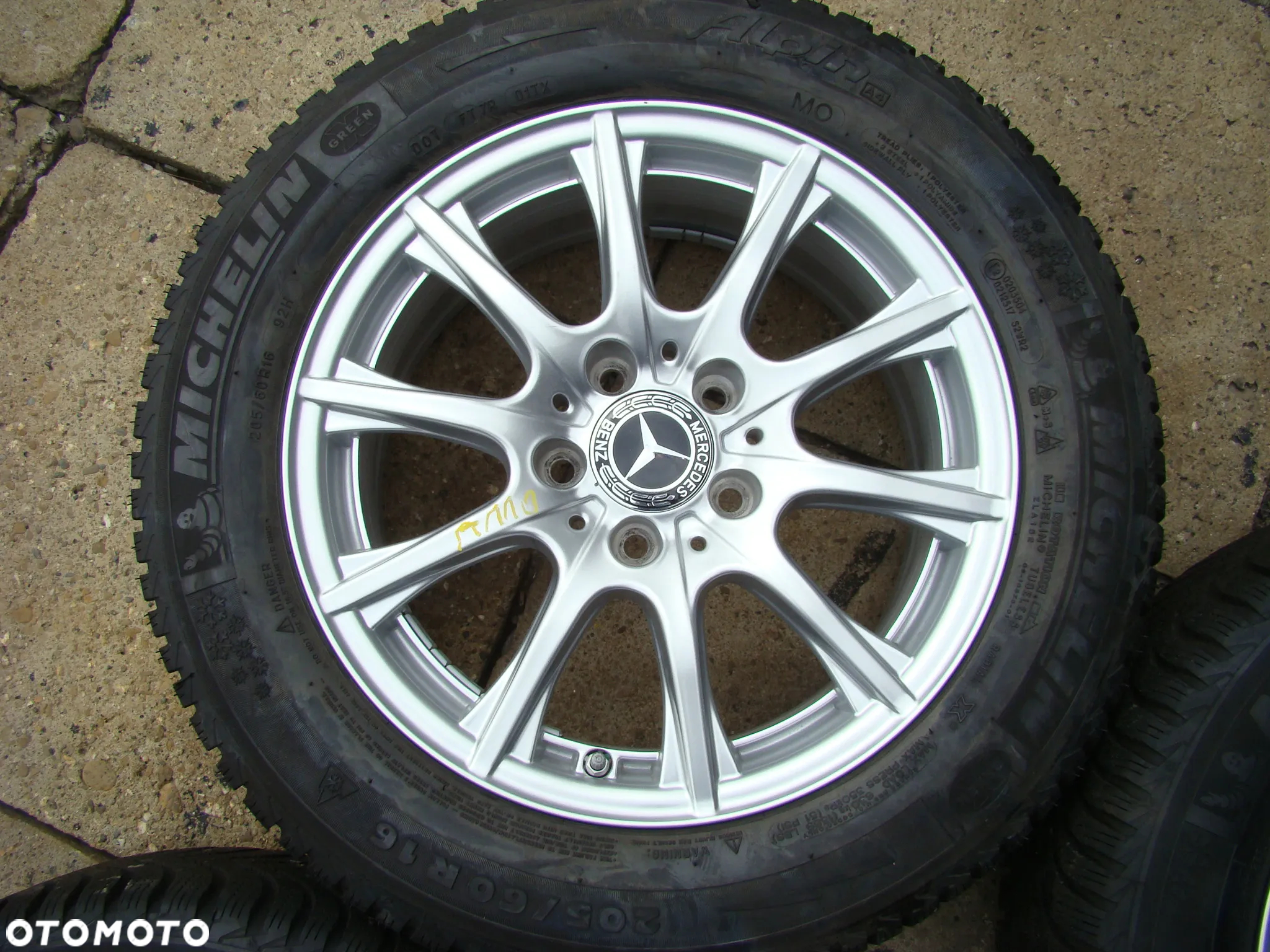 a110 5x112 Mercedes W205 W177 W247 CLA W118 6,5jx16 zima 205/60 czujniki - 4