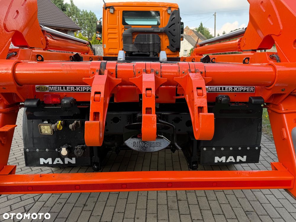MAN TGM 18.340 / EURO 6 / MEILLER AK 12LT PILOT / bramowiec MULDA / KONTENER - 7