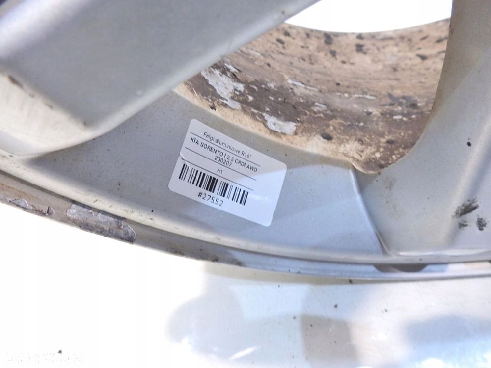 FELGI ALUMINIOWE 16 5x139.7 7J ET45 KIA SORENTO I - 6
