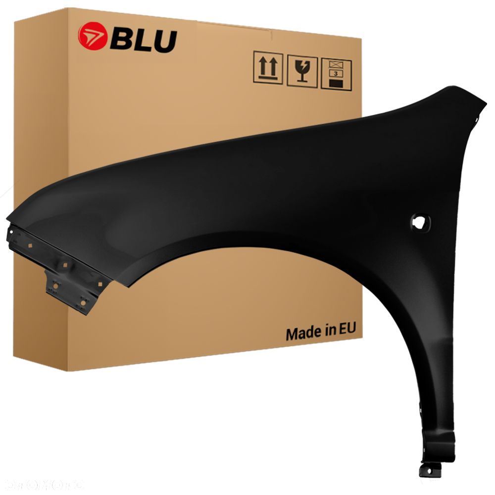 BLU Błotnik SKODA FABIA I 1 6Y 9910 lewy czarny 99-07 przód ocynk SchwarzMagie - 1